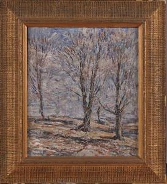 Spring Trees Oil Painting by William Carrigan