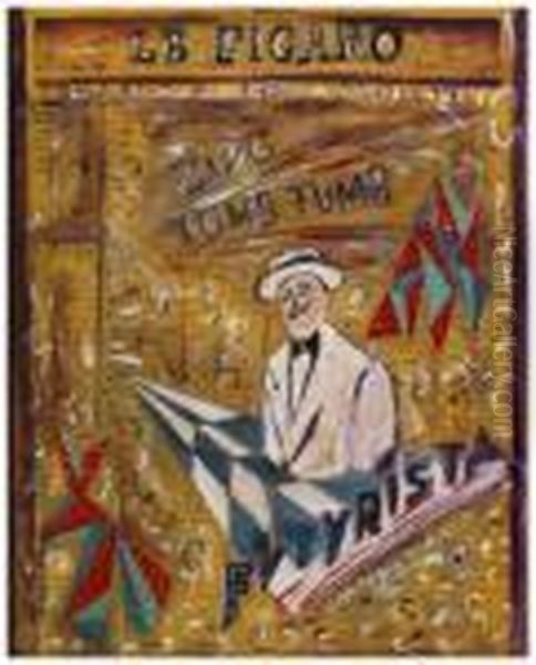 Omaggio A Marinetti Oil Painting by Decio Cartesio