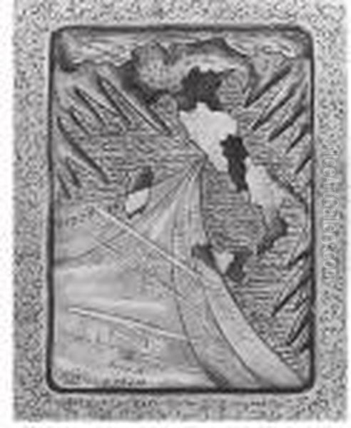 Regno Futurista Italiano Oil Painting by Decio Cartesio