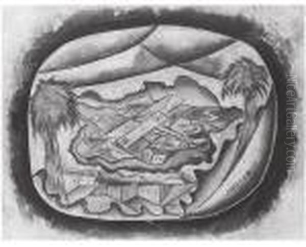 Cannes Oil Painting by Decio Cartesio