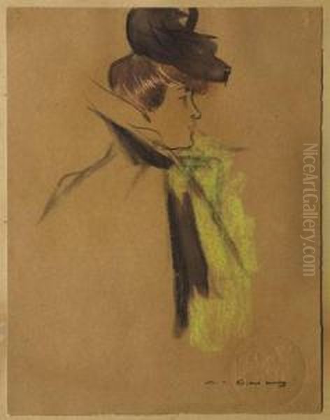 Figura Femenina Oil Painting by Ramon Casas