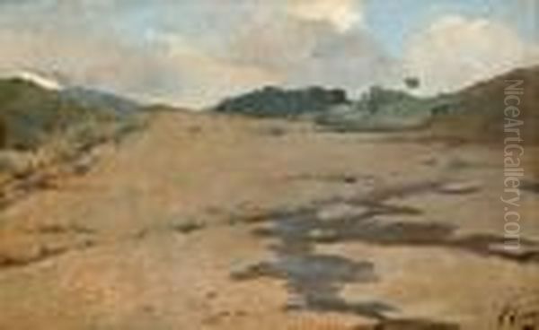 La Carrerada, Sitges Oil Painting by Ramon Casas