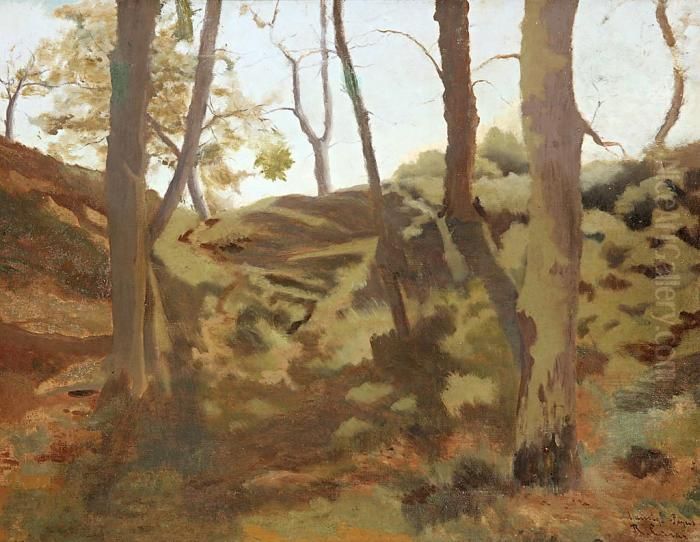 Paisaje Oil Painting by Ramon Casas