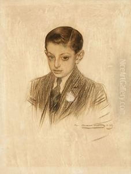 Retrato De Enrique Monteys Oil Painting by Ramon Casas