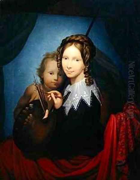 Heir-Princess Auguste Oil Painting by Johann Friedrich Bury