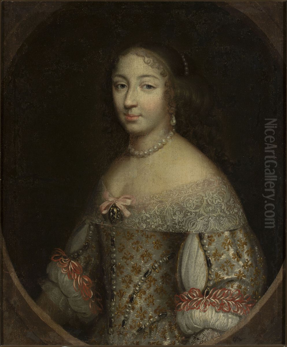 Portrait of a lady Oil Painting by Charles Beaubrun
