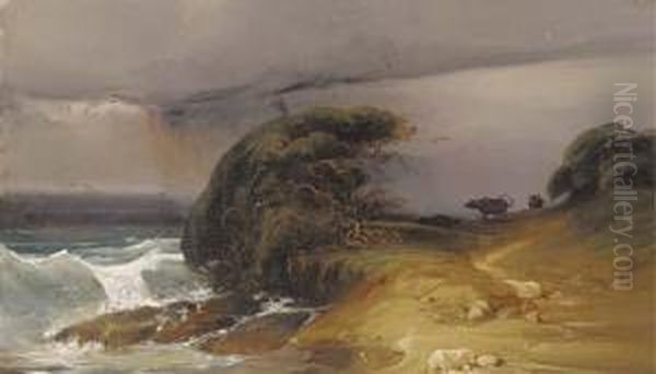 Sulla Costiera Romana Oil Painting by Alessandro Castelli