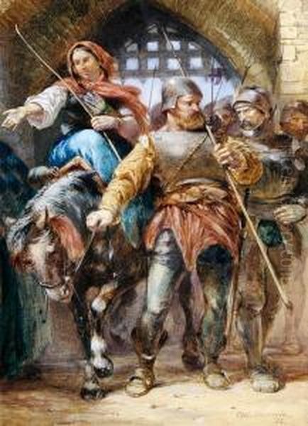 A Triumphant Entrance Oil Painting by Charles Cattermole