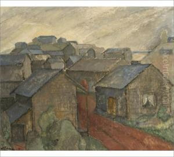 Untitled Oil Painting by Alvar Cawen