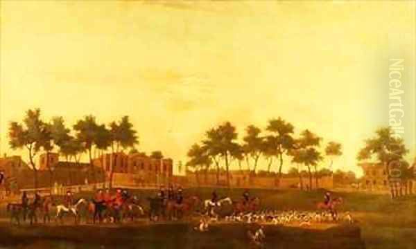 The Meet Setting out Oil Painting by Thomas, of Pall Mall Butler