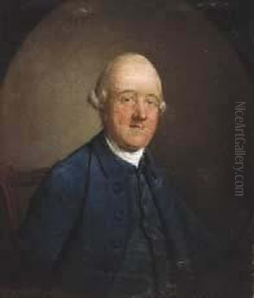 Ritratto Di Gentiluomo In Abito Azzurro Oil Painting by Mason Chamberlin