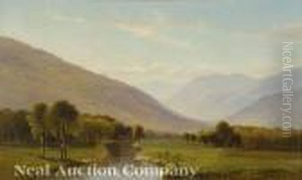View Of The Greenmountains Near Waterbury, Vermont Oil Painting by Benjamin Champney