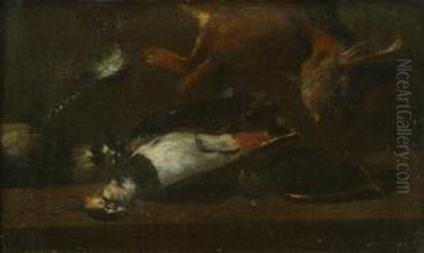 Still Life Of Dead Game Oil Painting by Jean-Baptiste-Simeon Chardin