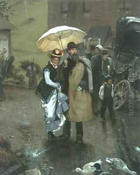 The Mishap Oil Painting by Paul Borgmann