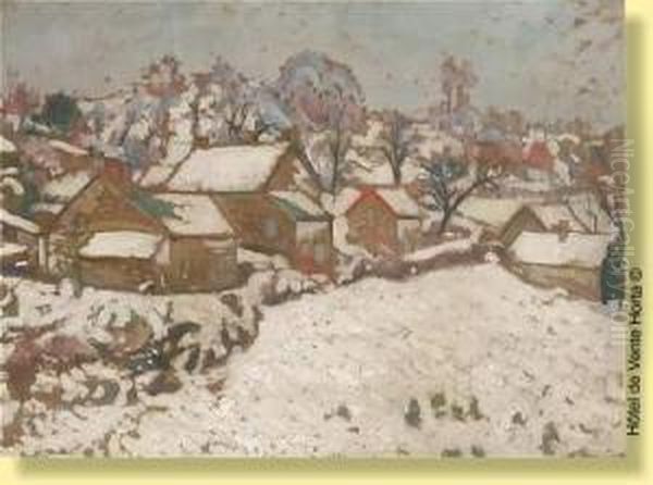 Effet De Neige Oil Painting by Louis Charlot