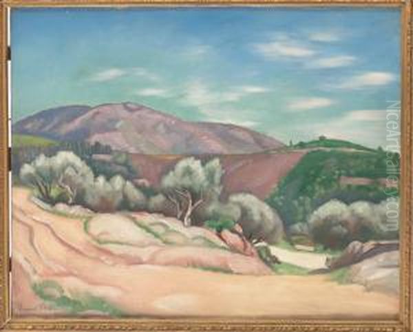 Klipplandskap Oil Painting by Louis Charlot