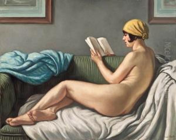 La Lettura Oil Painting by Louis Charlot