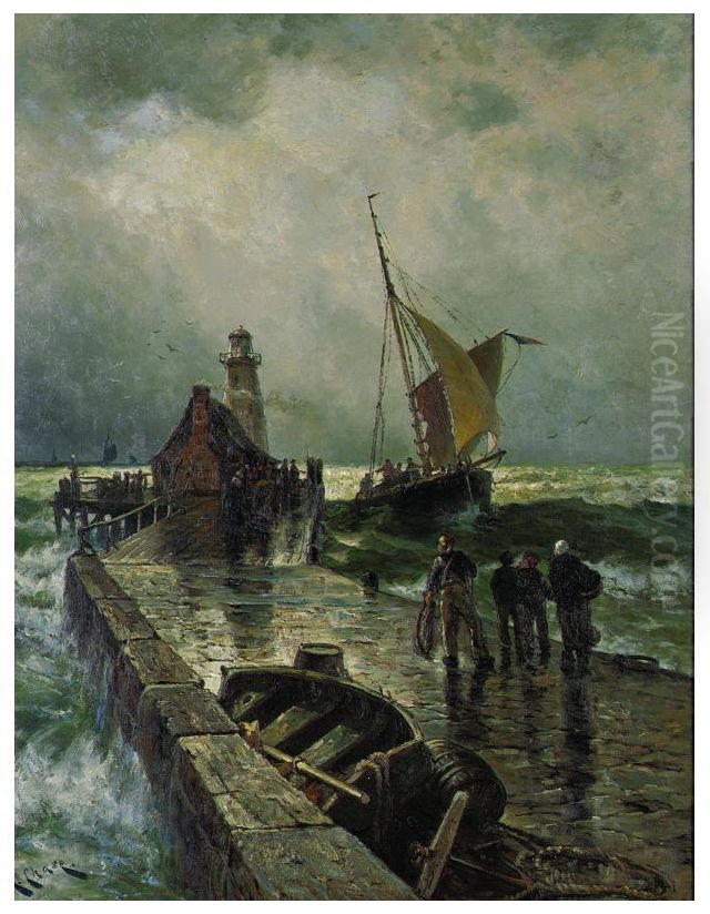 Return To Port Oil Painting by Harry Chase