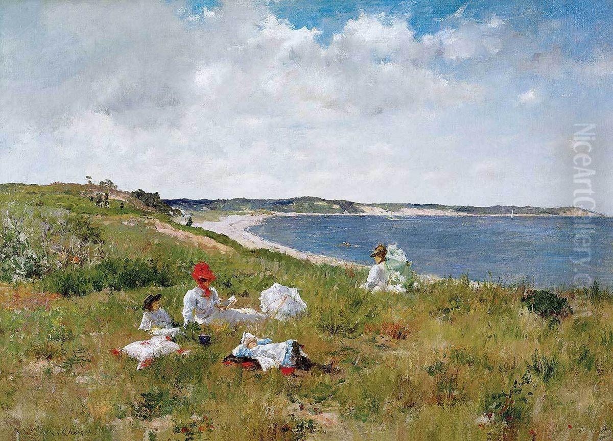 Idle Hours Oil Painting by William Merritt Chase