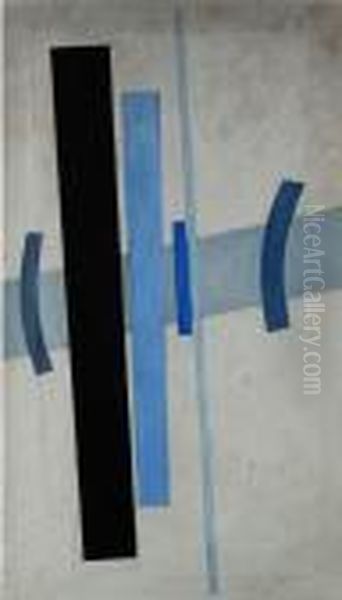 Suprematistische Komposition Oil Painting by Ilya Grigorevich Chashnik