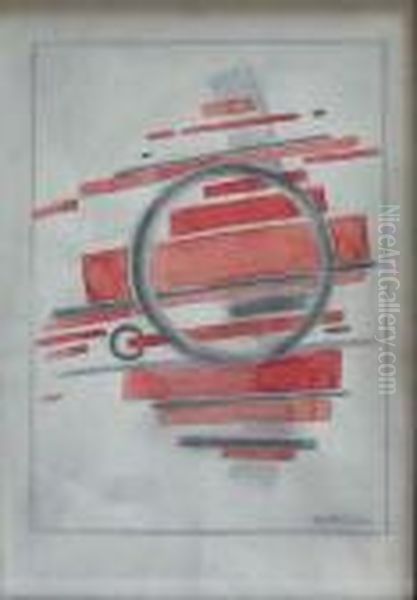 Projet Suprematiste Oil Painting by Ilya Grigorevich Chashnik