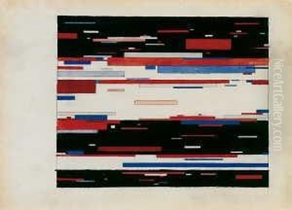 Suprematistische Komposition (textilentwurf) Oil Painting by Ilya Grigorevich Chashnik