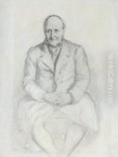 Portrait Du Baron Charles De Buus D'hollebeke Oil Painting by Theodore Chasseriau