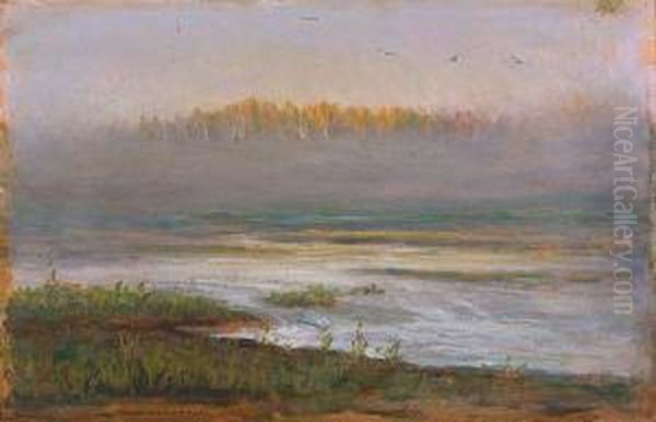 Poranne Mgly Oil Painting by Jozef Chelmonski