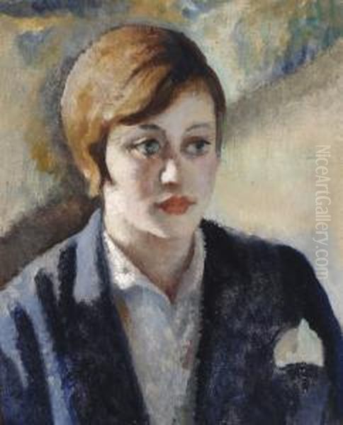 Girl's Head Oil Painting by Gigi Chessa