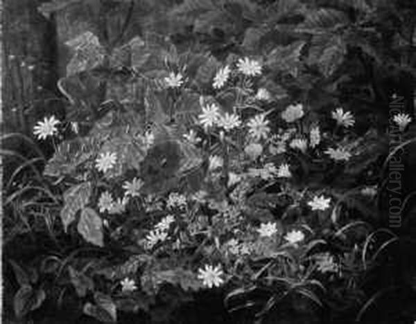 Monogrammiert Und Datiert Unten 
Rechts: At (ligiert) 1877. Die Kunstlerin War Eine Geb. Tscherning. Oil Painting by Anthonie, Anthonore Christensen