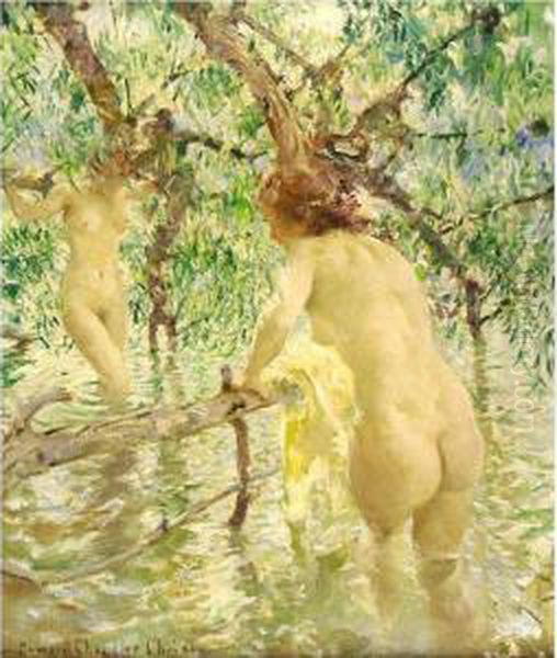 Summer Day Oil Painting by Howard Chandler Christy