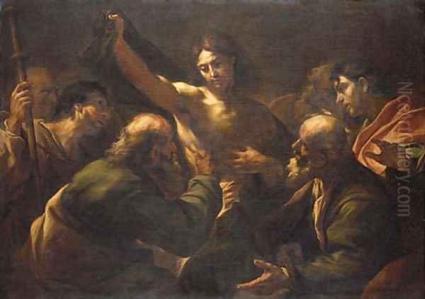 The Incredulity of Saint Thomas Oil Painting by Giovan Battista Beinaschi