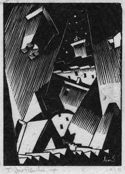 Zaulek Oil Painting by Tadeusz Cieslewski