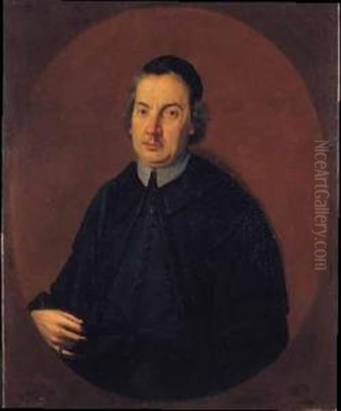 Ritratto Di Prelato Oil Painting by Antonio Cifrondi
