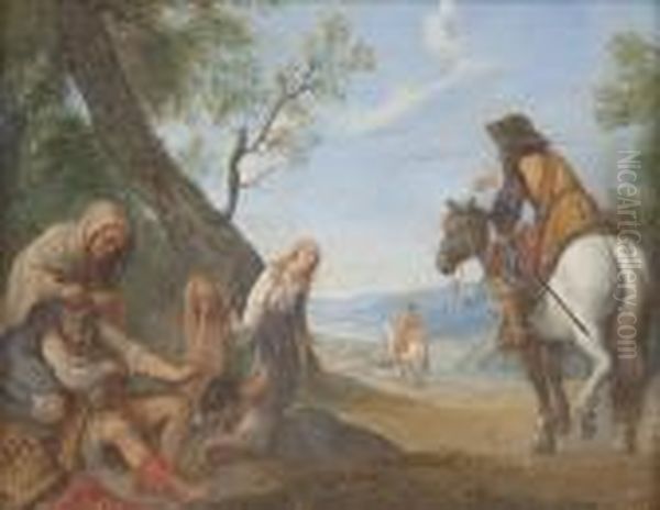 Flucht Vor Der Pest Oil Painting by Pier Francesco Cittadini