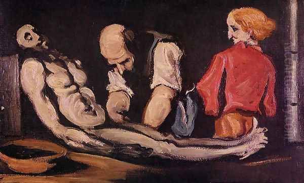 Preparation For The Funeral Aka The Autopsy Oil Painting by Paul Cezanne