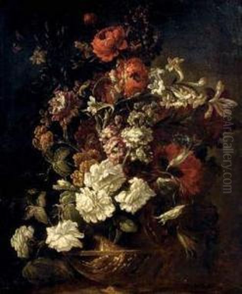 Bouquet De Fleurs Oil Painting by Pier Francesco Cittadini