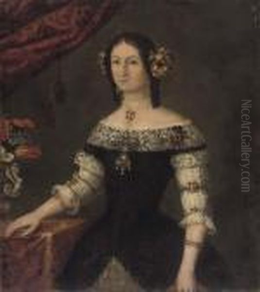 Portrait Of A Lady Oil Painting by Pier Francesco Cittadini