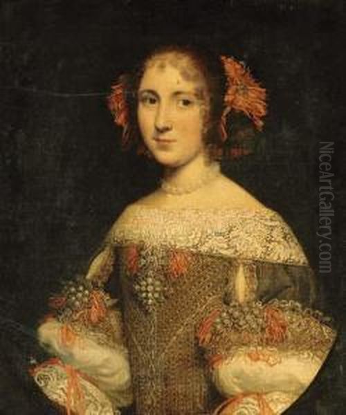 Portrait Of A Young Lady, Three-quarter-length Oil Painting by Pier Francesco Cittadini