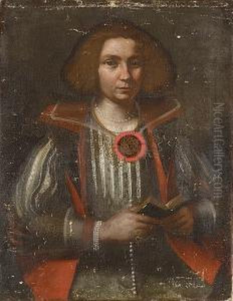 Portrait Of A Young Lady Oil Painting by Pier Francesco Cittadini