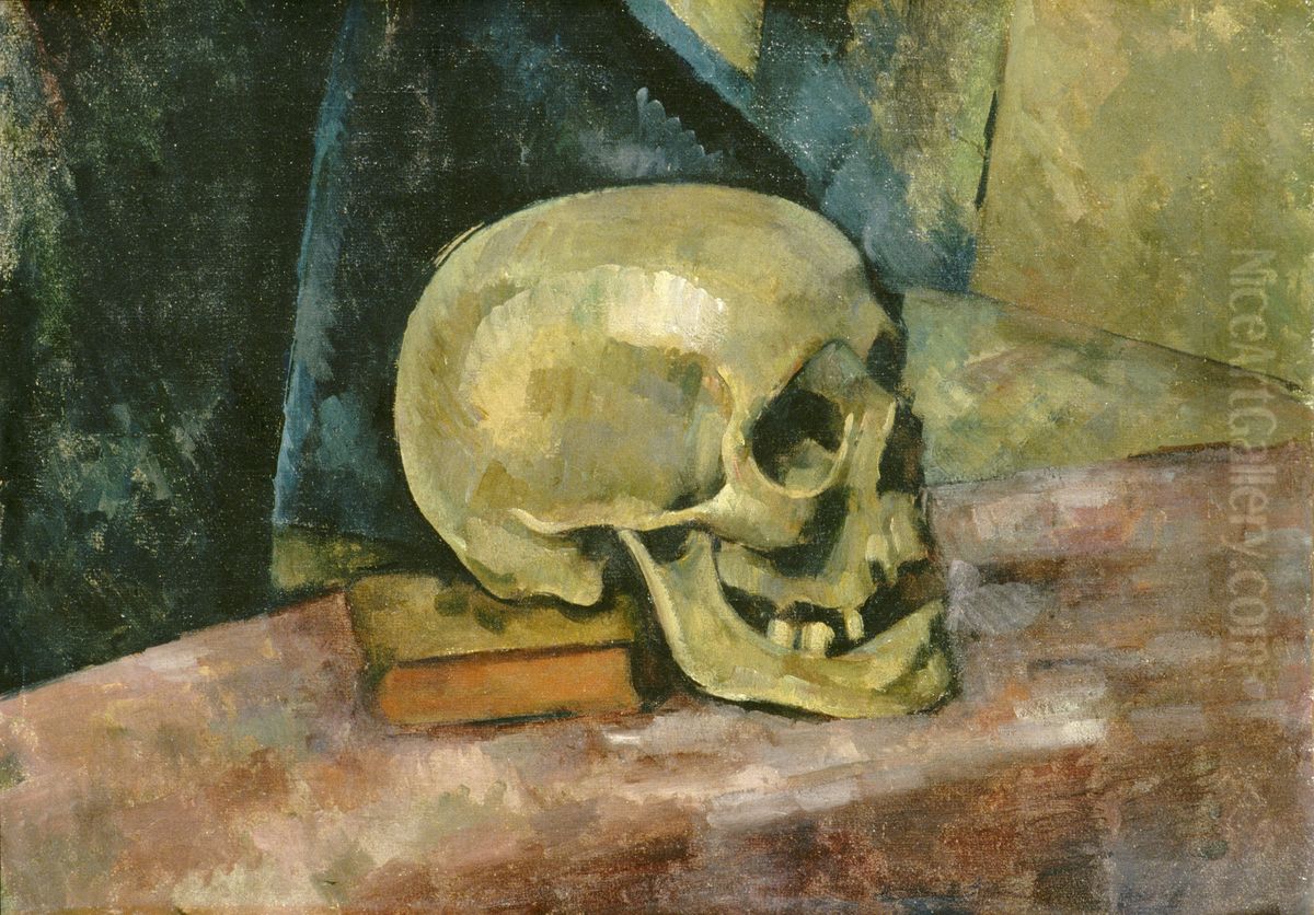 Still Life With Skull Oil Painting by Paul Cezanne