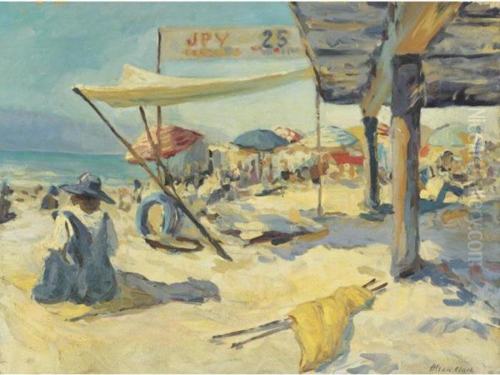 Day At The Beach Oil Painting by Alson Skinner Clark