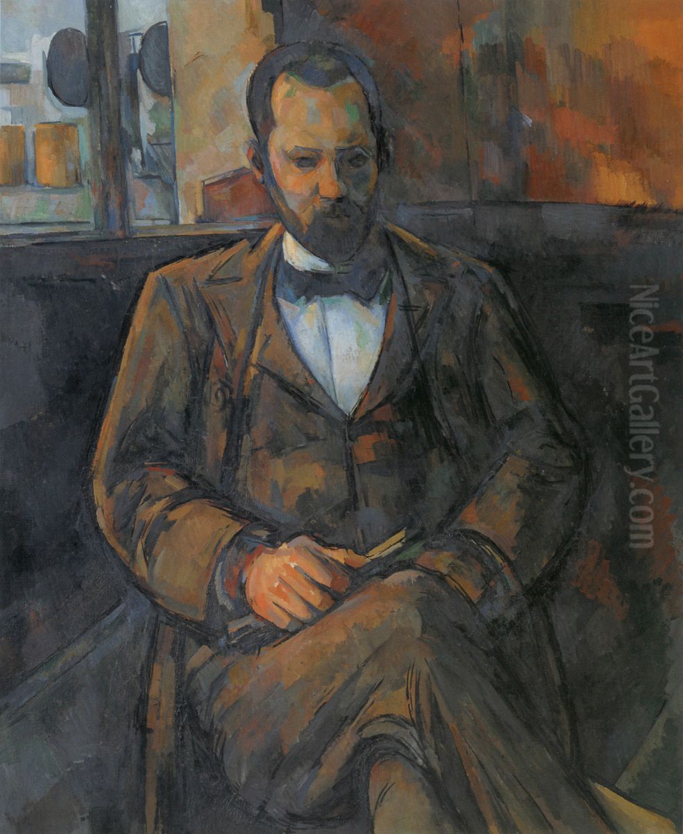 Portrait Of Ambroise Vollard Oil Painting by Paul Cezanne
