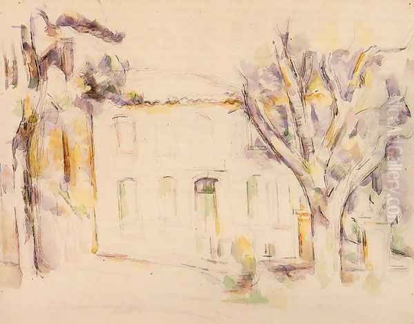 House In Provence Oil Painting by Paul Cezanne