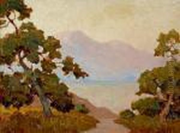 San Bernardino Mountains Oil Painting by Frank Coburn
