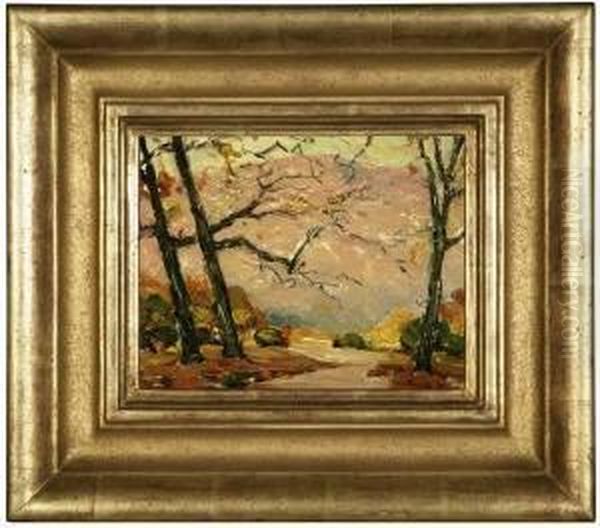Autumn Landscape Oil Painting by Frank Coburn