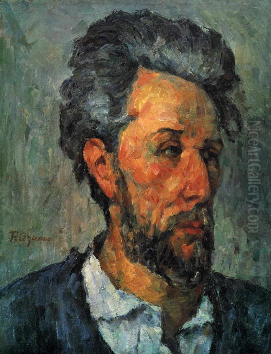 Portrait Of Victor Chocquet Oil Painting by Paul Cezanne