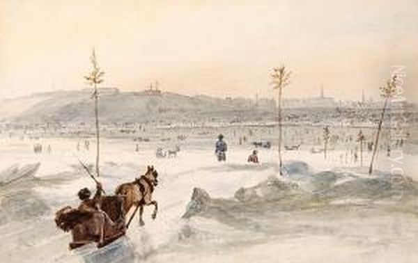 Quebec From Point Levi Oil Painting by Cockburn, James Pattison