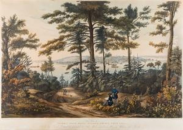 Quebec From Below Aubigny Church, Point Levi. Oil Painting by Cockburn, James Pattison