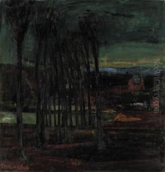 Trees Near Uccle Oil Painting by Philibert Cockx